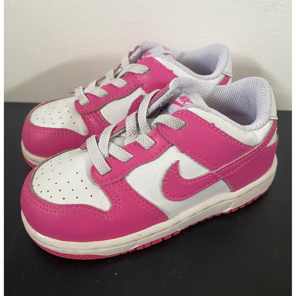 Nike Toddler Dunk Low Pink TD Sneaker Toddler Kids Size 8C